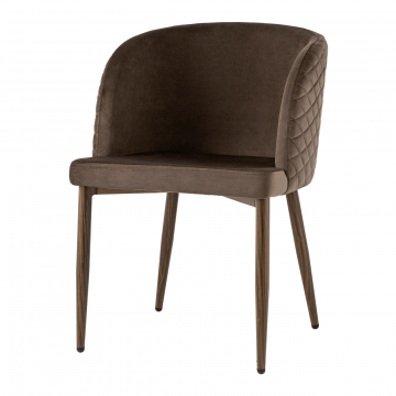 Стул Оскар велюр коричневый