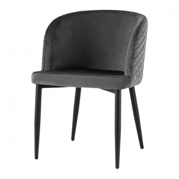 Стул Оскар велюр серый