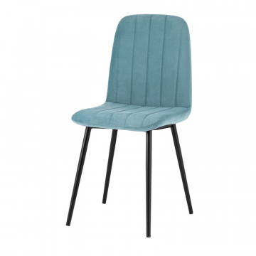 Стул Easy велюр пыльно-голубой