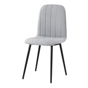 Стул Easy велюр светло-серый