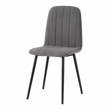 Стул Easy велюр темно-серый--
