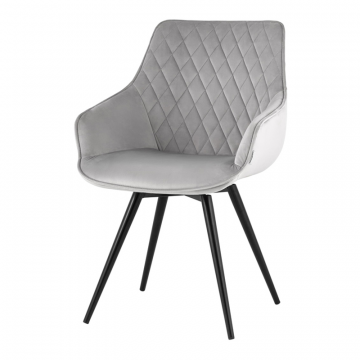 Стул вращающийся Сеул велюр светло-серый