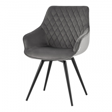 Стул вращающийся Сеул велюр темно-серый