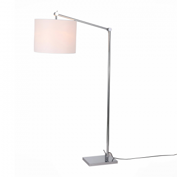 SL460.105.01 Торшер ST-Luce Хром/Белый E27 1*60W (из 2-х коробок)