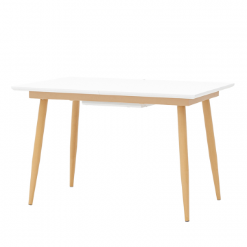 Стол обеденный Стокгольм раскладной 120-160*80 белый