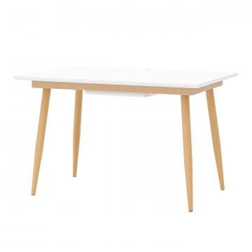 Стол обеденный Стокгольм раскладной 120-160*80 белый