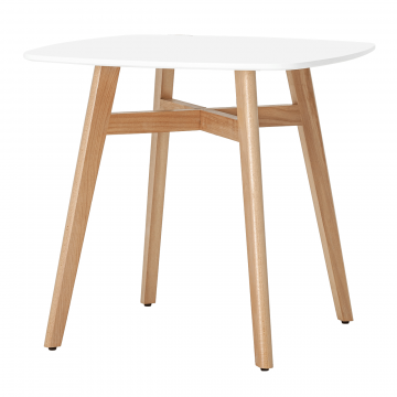 Стол обеденный Target 80*80 белый ножки массив бука