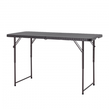 Стол складной чемодан пластиковый Кейт 120 коричневый