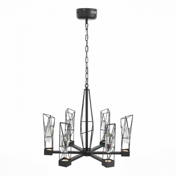 SL815.303.06 Люстра подвесная ST-Luce Серый графит/Серый графит, Прозрачный LED 6*8W 4000K