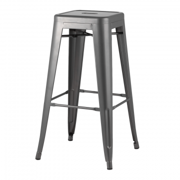 Стул барный TOLIX серебристый матовый