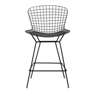 Стул полубарный Bertoia черный