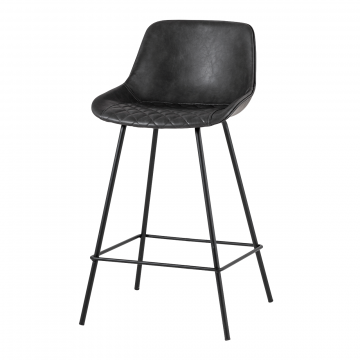 Стул полубарный TEXAS экокожа серый