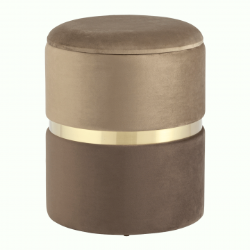 Пуф Кэрри с ящиком велюр коричневый