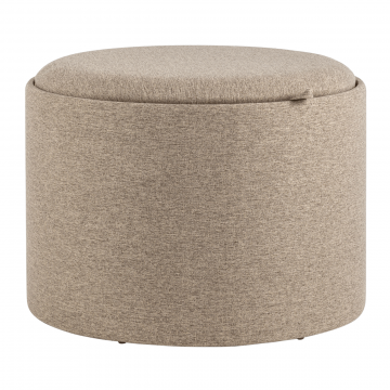 Пуф-столик с ящиком Хюгге L рогожка бежевый