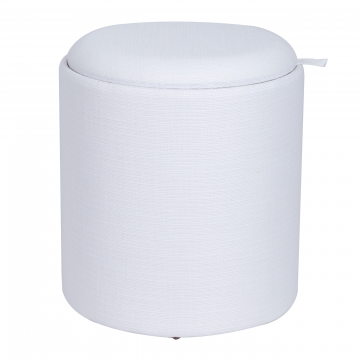 Пуф-столик с ящиком Хюгге S рогожка белый