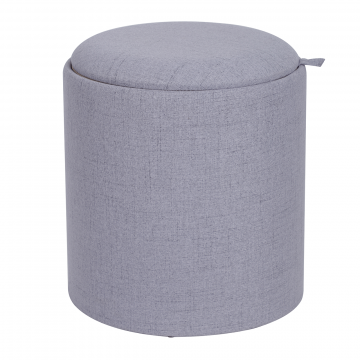 Пуф-столик с ящиком Хюгге S рогожка серый