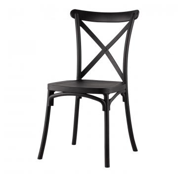 Стул Кроссбэк пластиковый черный