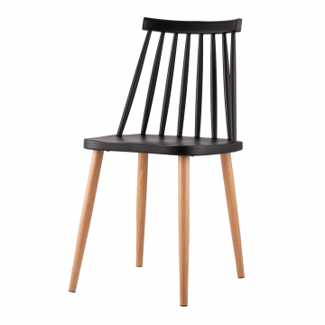 Стул Морган пластиковый черный