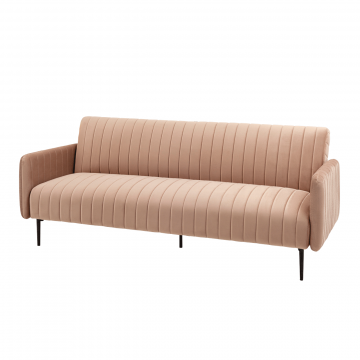 Диван прямой Дрезден велюр бежевый