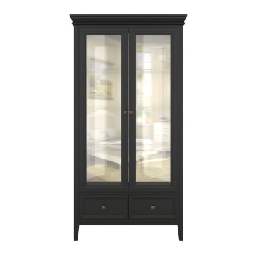 Сервант стеклянный с зеркалом 