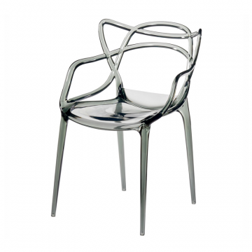 Стул Masters прозрачный серый