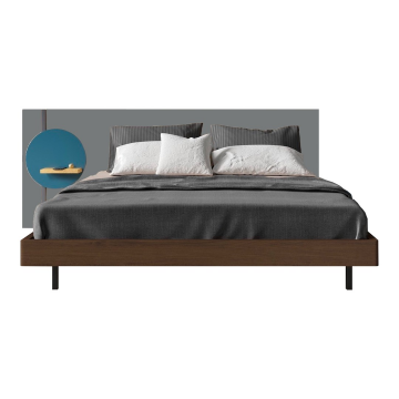 КРОВАТЬ MARK 160x200 Ral 7046 панель слева Коллекция Mark