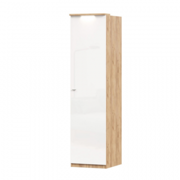 Шкаф одностворчатый Фиджи (Дуб Золотой/Белый)