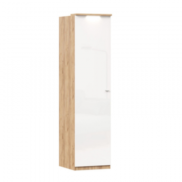 Шкаф одностворчатый Фиджи (Дуб Золотой/Белый)