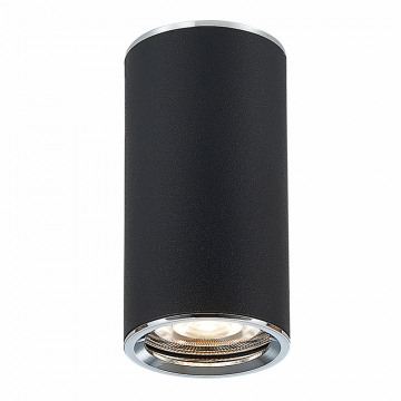 ST111.407.01 Светильник потолочный Черный GU10 1*50W D54xH105 220V Без ламп