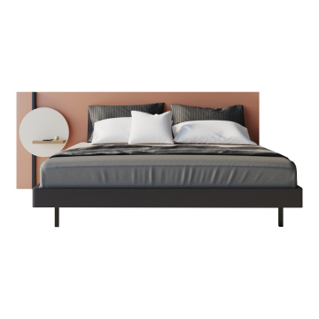 КРОВАТЬ MARK 160x200 Ral 3012 панель слева Коллекция Mark