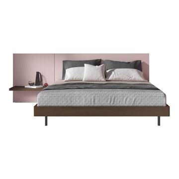 КРОВАТЬ MARK 160x200 серая пандора панель слева Коллекция Mark