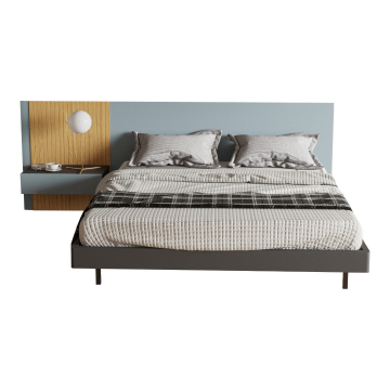 КРОВАТЬ MARK 180x200 голубая панель слева Коллекция Mark