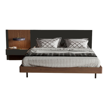 КРОВАТЬ MARK 160x200 черный панель слева Коллекция Mark