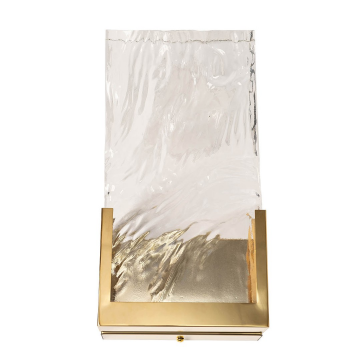 Бра золото, стекло прозрачное