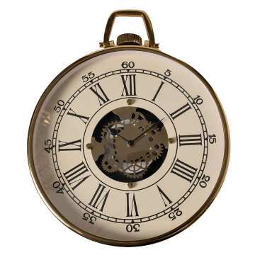 Часы настенные цвет белый/золото d38см