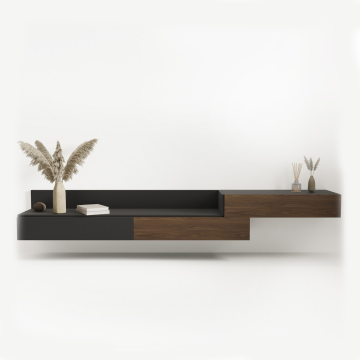 ТВ ТУМБА UNDER дуб тонировка, эмаль по RAL Коллекция Mark