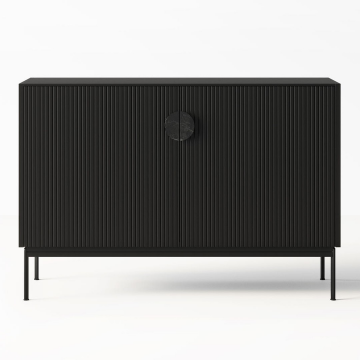 Комод UNO с дверцами чёрный коллекция Living
