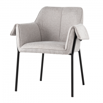 Кресло Бесс рогожка светло-серый