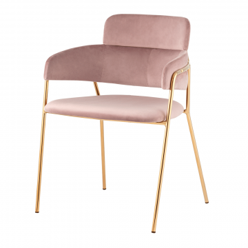 Стул Полин розовый