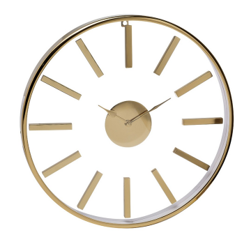 Часы настенные цвет золото d76см