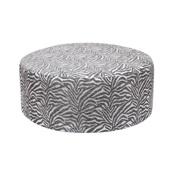 Пуф круглый Murano 80 жаккард принт бежевый Ana BEG 80*80*33см