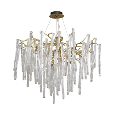 Люстра Asida d.80 h.60см, металл цвет золото