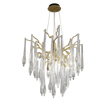 Люстра Silencio d.60 h.60см, металл цвет золото