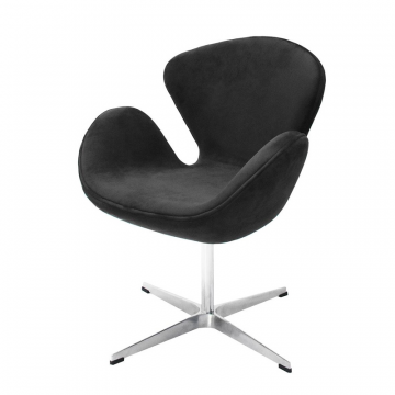 Кресло SWAN CHAIR графит, искусственная замша
