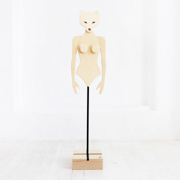 Манекен-вешалка Крошка Лиса в натуральном цвете березы