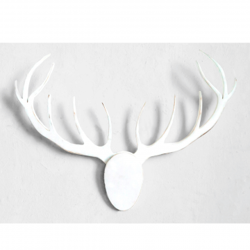 Трофейные рога Лось Мудрости в белом цвете