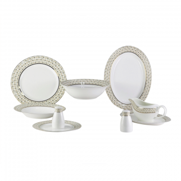 Набор посуды из костяного фарфора Diela 26 pcs dinner set