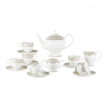 Чайный сервиз из костяного фарфора Diela 17 Pcs tea Set