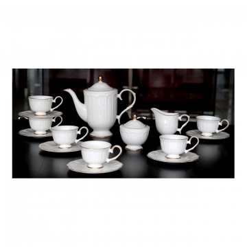 Чайный сервиз из костяного фарфора Jardine 17 Pcs tea Set