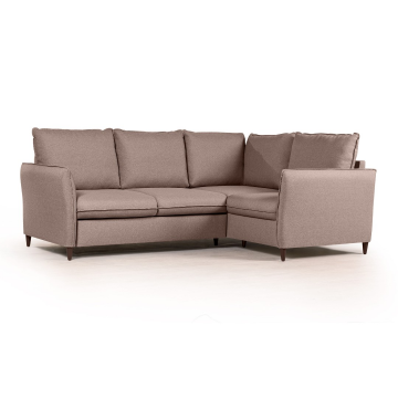 Hans диван-кровать угловой рогожка серый 6170